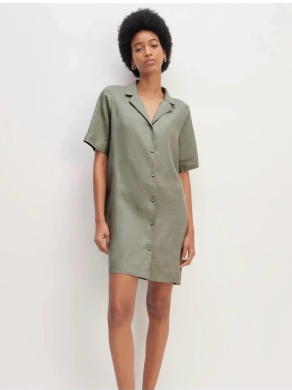 Everlane the Shirtdress 100% Linen size S